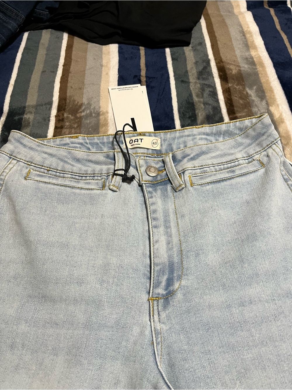 Oat New York Light Blue Flare Jeans
